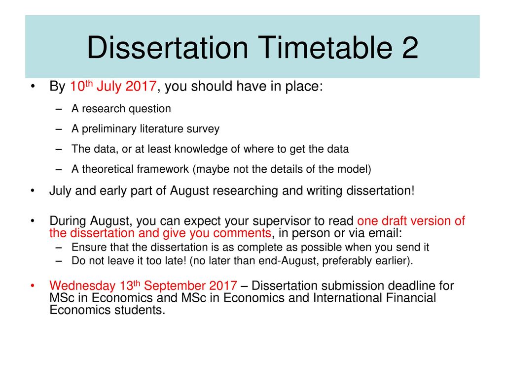Dissertation supervisor email